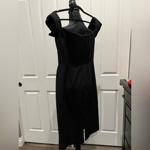Dress the Population off the shoulder black, midi dress XL